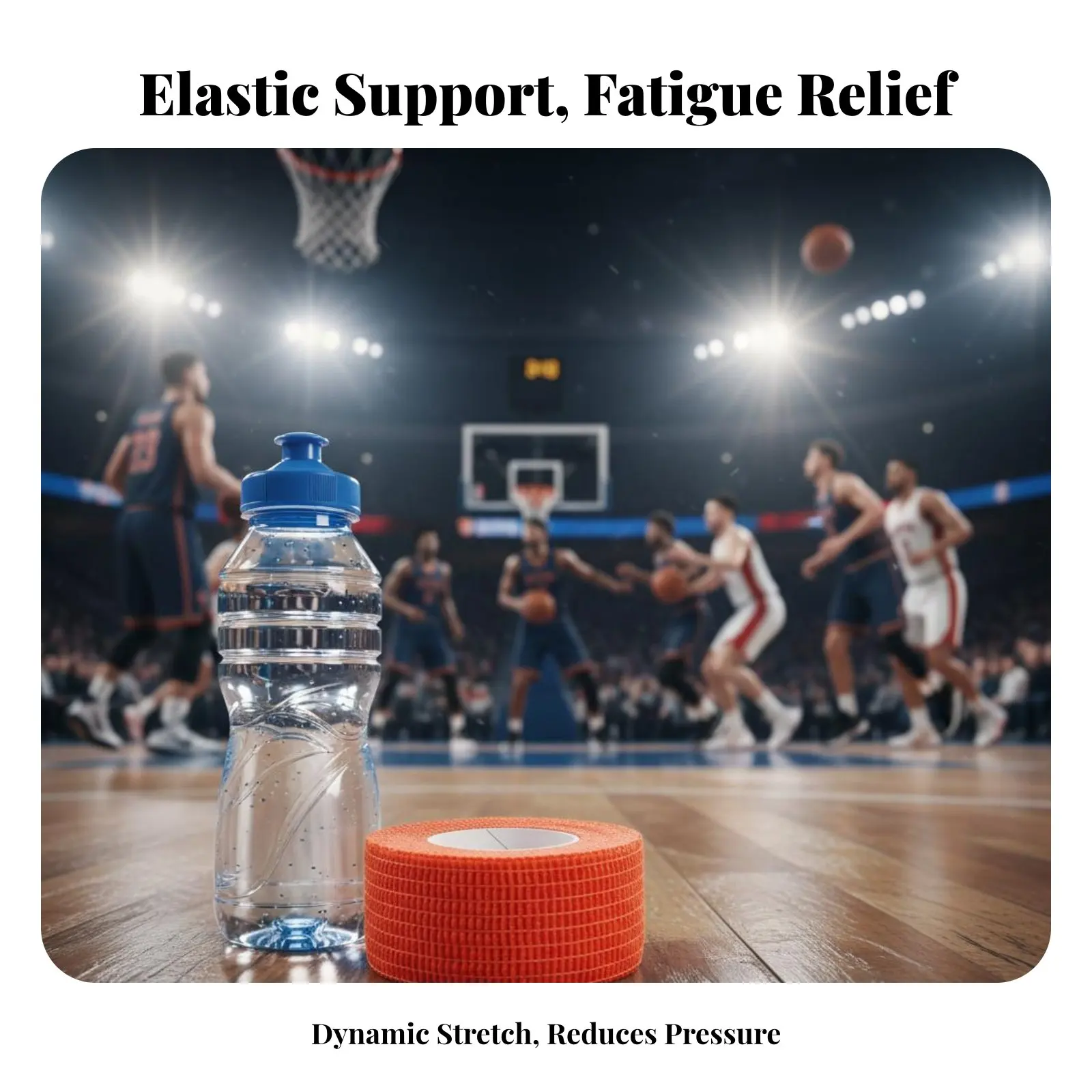 Elastic Sports Tape Easy to Tear Self-Adhering Wrap Elastic Cohesive Wrap Versatile Self-Adhering Wrap Roll for Gym
Elastic Sports Tape Easy to Tear Self-Adhering Wrap Elastic Cohesive Wrap Versatile Self-Adhering Wrap Roll for Gym