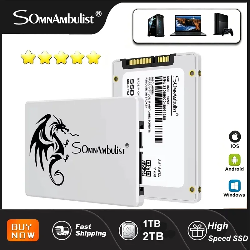 SomnAmbulist SSD 120GB 240GB 480GB 960GB Internal Sata3 Solid State Drive 2.5 128GB 256GB 512GB 1TB 2TB SSD for PC Laptop
SomnAmbulist SSD 120GB 240GB 480GB 960GB Internal Sata3 Solid State Drive 2.5 128GB 256GB 512GB 1TB 2TB SSD for PC Laptop