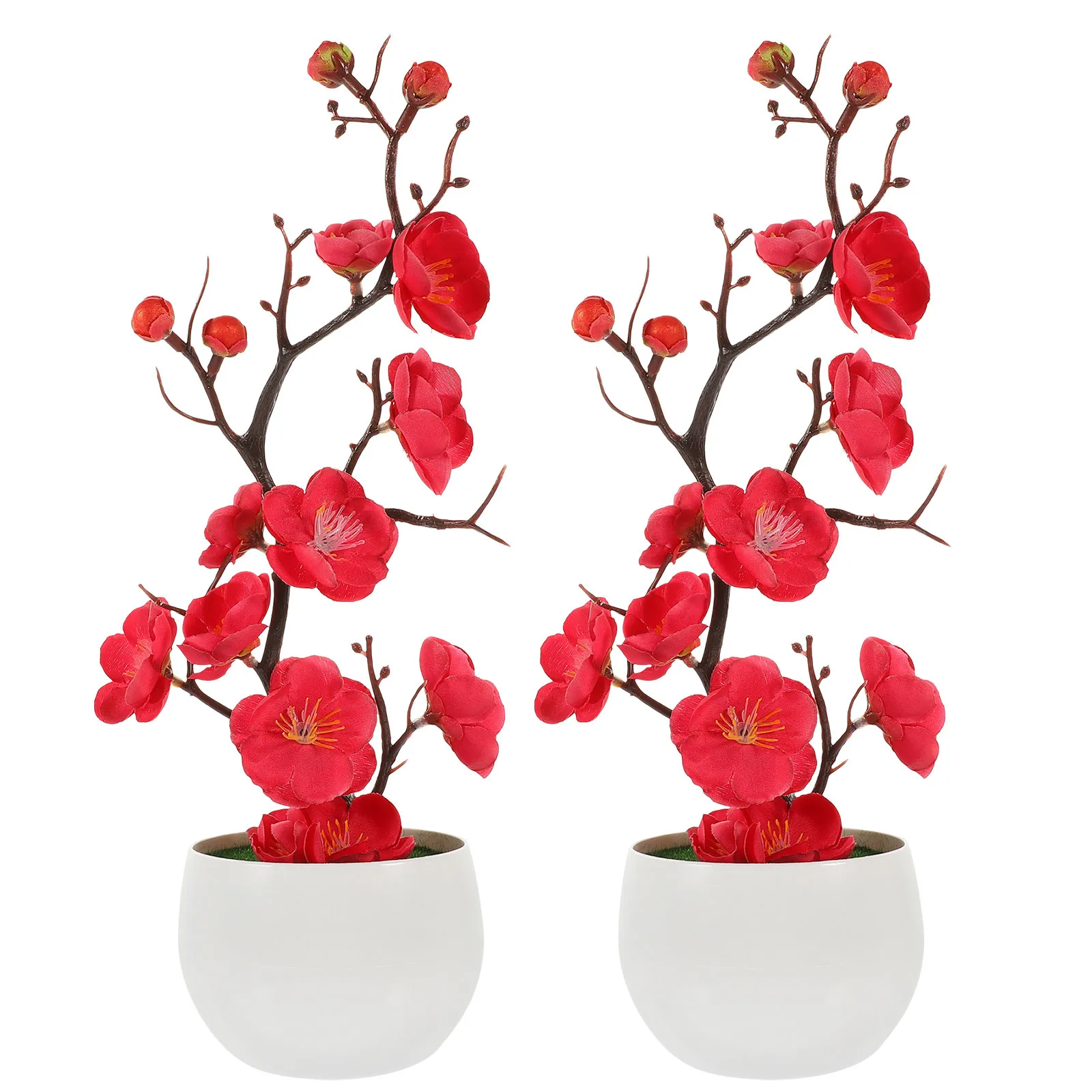 Garden Simulated Plum Blossom Ornaments In The Basin Potted Plants Artificial Decor 
Garden Simulated Plum Blossom Ornaments In The Basin Potted Plants Artificial Decor