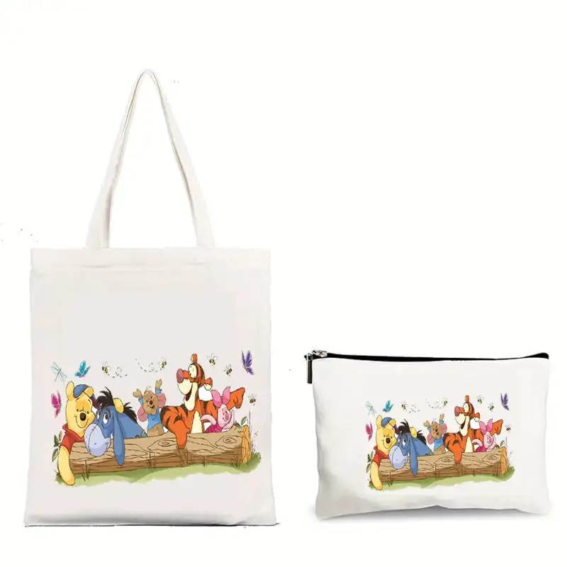 2PC Winnie The Pooh & Tigger Clip Art Shoulder Bags Anim Canvas Bag Girl Portable High Capacity Crossbody Bag Eeyore Tote
2PC Winnie The Pooh & Tigger Clip Art Shoulder Bags Anim Canvas Bag Girl Portable High Capacity Crossbody Bag Eeyore Tote