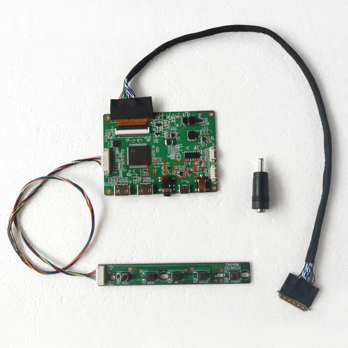 Плата драйвера контроллера DIY Kit для HT140WXB-100/101/501/601, 14 дюймов, Micro USB Mini-HDMI, экран для ноутбука, 1366x768 LVDS, 40-контактный
Плата драйвера контроллера DIY Kit для HT140WXB-100/101/501/601, 14 дюймов, Micro USB Mini-HDMI, экран для ноутбука, 1366x768 LVDS, 40-контактный