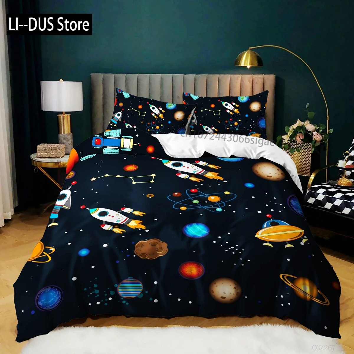 Spacecraft Duvet Cover For Boys Kids Astronomy Bedding Set Microfiber Outer Space Adventure Colorful Spacecraft King Quilt Cover
Spacecraft Duvet Cover For Boys Kids Astronomy Bedding Set Microfiber Outer Space Adventure Colorful Spacecraft King Quilt Cover