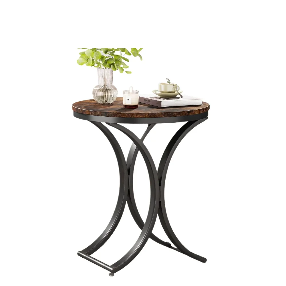 Wood brown 50cm C-shaped corner sofa side table, living room round coffee table
Wood brown 50cm C-shaped corner sofa side table, living room round coffee table