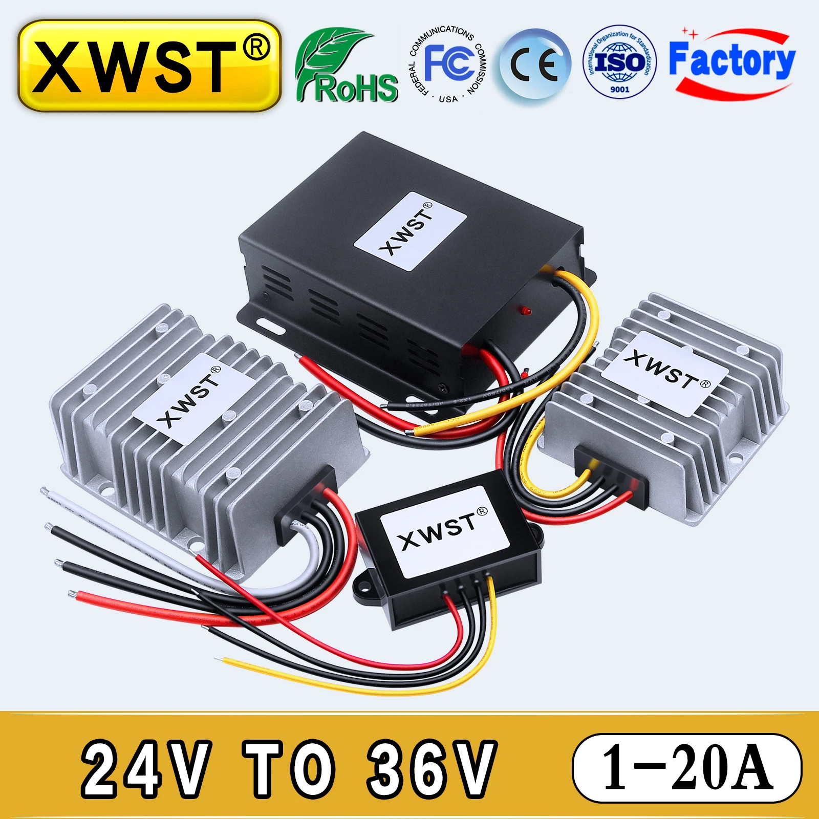 Waterproof DC DC Step-up Converter 24V to 36V Power Inverter 18-35V to 36V Boost Voltage Regulator 36V Transform Adapter for Car
Waterproof DC DC Step-up Converter 24V to 36V Power Inverter 18-35V to 36V Boost Voltage Regulator 36V Transform Adapter for Car