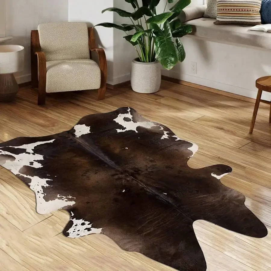 1pc Irregular Black And White Cowhide Pattern Printed Living Room Carpet, Farmhouse Shaped Animal Skin Milk Cowhide Pattern Area
1pc Irregular Black And White Cowhide Pattern Printed Living Room Carpet, Farmhouse Shaped Animal Skin Milk Cowhide Pattern Area