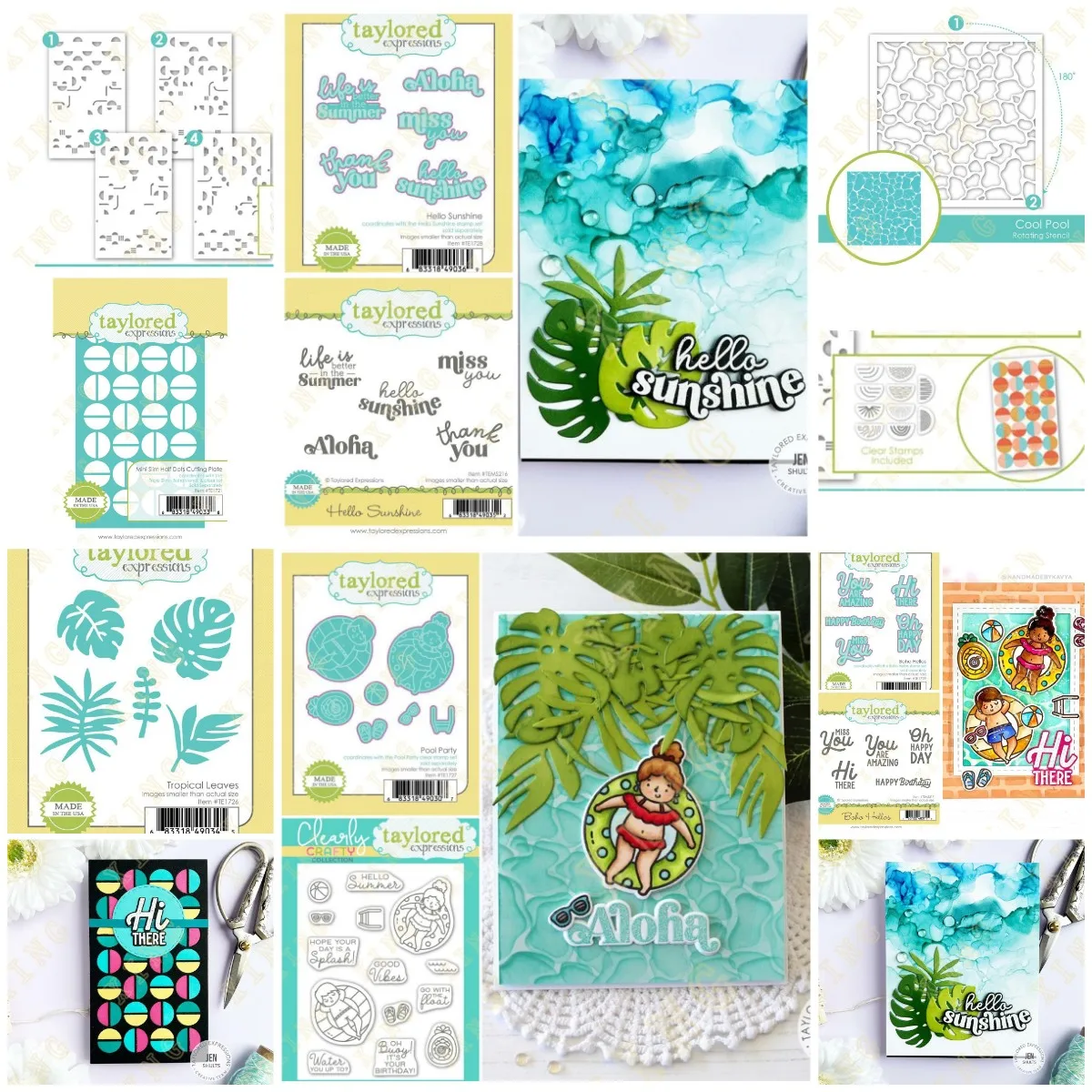 Newest Hellos Sunshine Pool Party Dots Leaves Metal Cutting Dies Silicone Stamps Stencil for Scrapbooking Album Decoration Craft
Newest Hellos Sunshine Pool Party Dots Leaves Metal Cutting Dies Silicone Stamps Stencil for Scrapbooking Album Decoration Craft