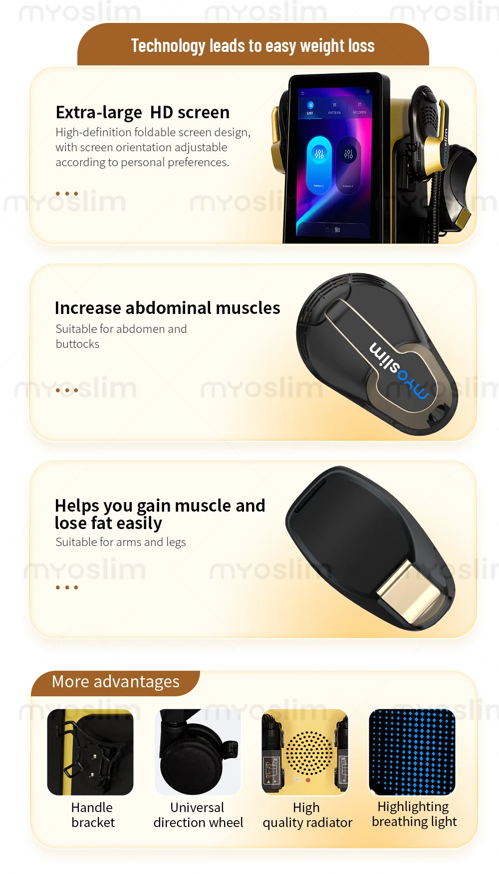 The Most Popular EMS 15 Tesla RF Professional Body Sculpt 6500W NEO Slimming Machine Muscle Stimulator
The Most Popular EMS 15 Tesla RF Professional Body Sculpt 6500W NEO Slimming Machine Muscle Stimulator