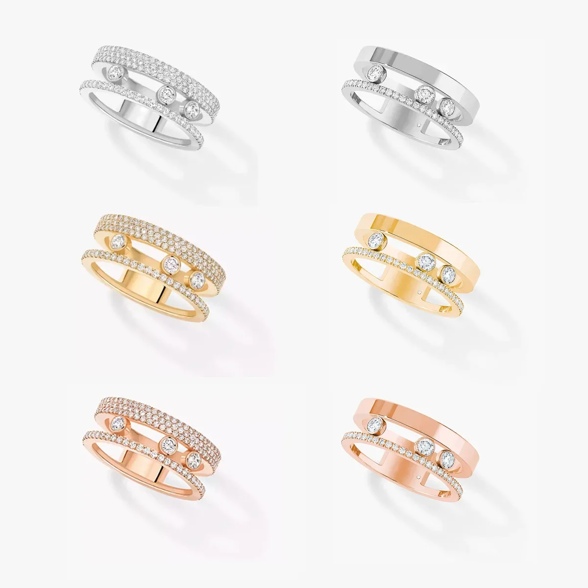 MXK 2025 Classic and Popular Women's Circular Hollow Series Dense Set Ring, Bright and Charming, Suitable for Daily Wear 
MXK 2025 Classic and Popular Women's Circular Hollow Series Dense Set Ring, Bright and Charming, Suitable for Daily Wear