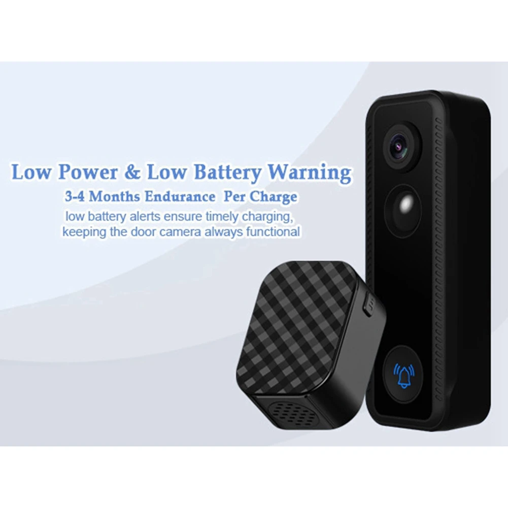 Беспроводная камера дверного звонка ONCE с перезвоном, видео 2K HD, не требуется подписка, ночное видение, обнаружение человека
Беспроводная камера дверного звонка ONCE с перезвоном, видео 2K HD, не требуется подписка, ночное видение, обнаружение человека