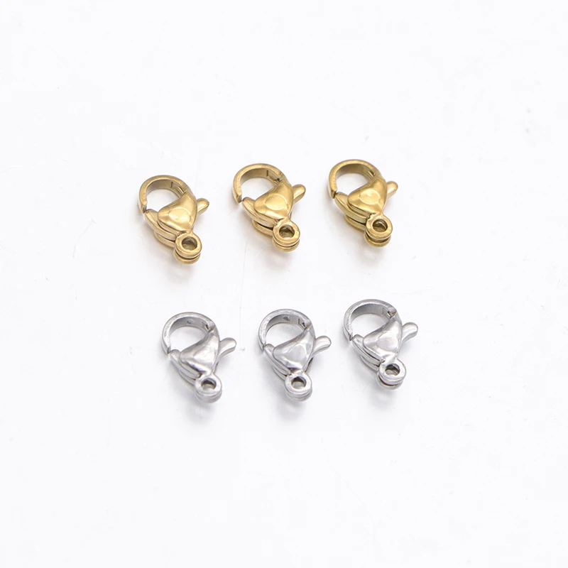 100pcs/lot Stainless Steel Gold Plated Lobster Clasp Claw Clasps Connectors Hooks For Bracelet Necklace Chain DIY Jewelry Making
100pcs/lot Stainless Steel Gold Plated Lobster Clasp Claw Clasps Connectors Hooks For Bracelet Necklace Chain DIY Jewelry Making