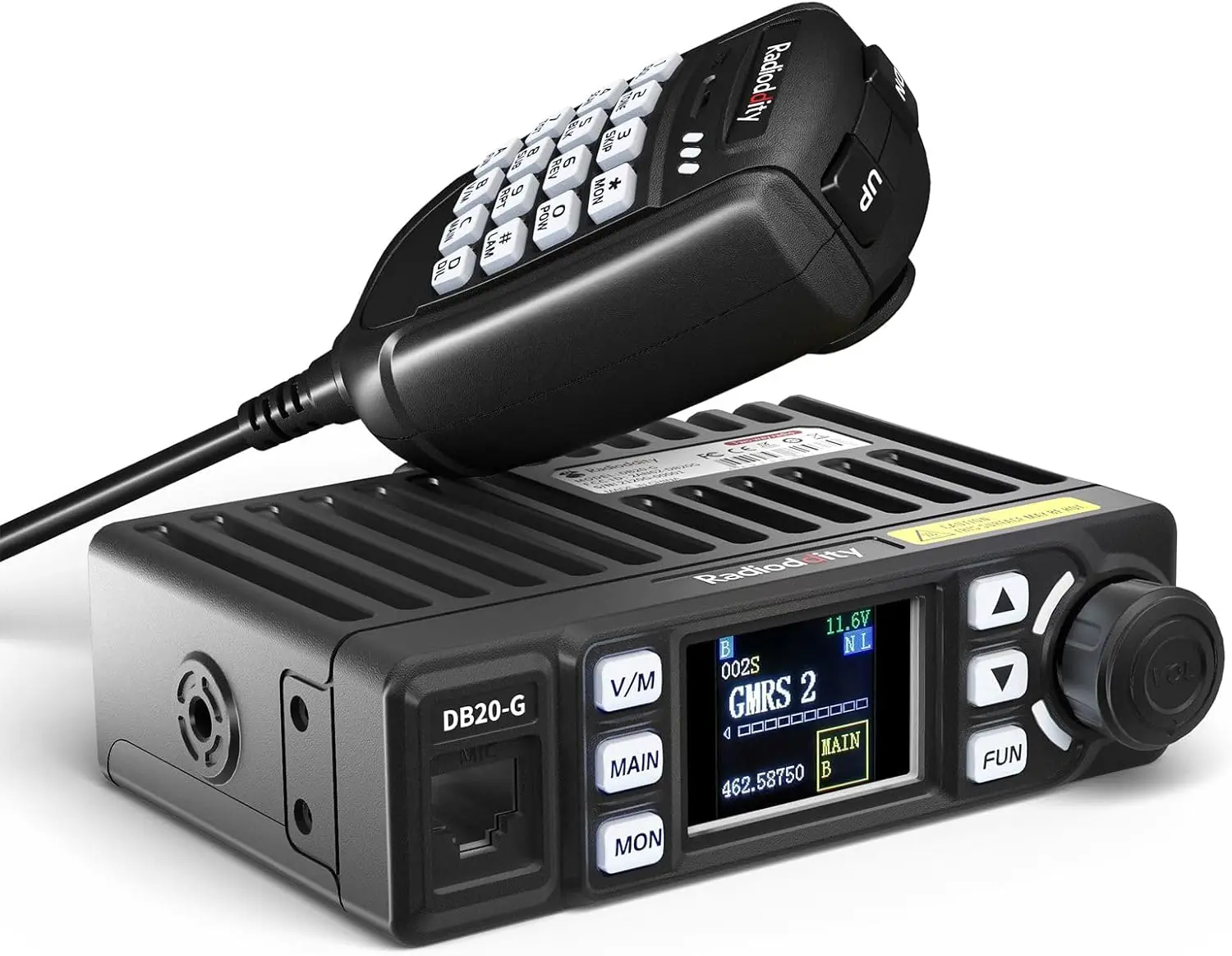 20-ваттная автомобильная рация GMRS, 500 каналов, большая дальность, с разъемом для прикуривателя, VOX, синхронизация дисплея
20-ваттная автомобильная рация GMRS, 500 каналов, большая дальность, с разъемом для прикуривателя, VOX, синхронизация дисплея