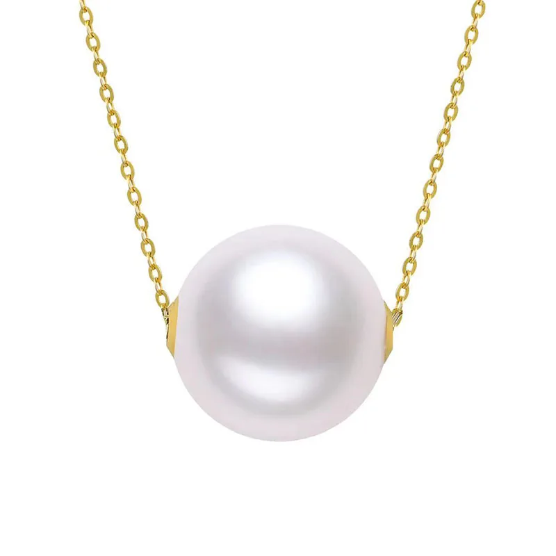 Real Big White Pearl Pendant For Women,11-12mm Natural Freshwtaer Pearl Necklace 18k Yellow Gold AU750 Chain Wife Mother Gift
Real Big White Pearl Pendant For Women,11-12mm Natural Freshwtaer Pearl Necklace 18k Yellow Gold AU750 Chain Wife Mother Gift