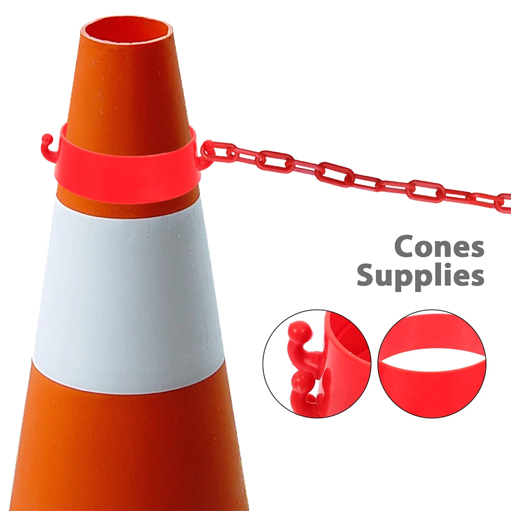 6 Pcs Hooks Ring Chain Cone Connector for Safety Parking Cones Barrier Barriers Red Connectors Kit
6 Pcs Hooks Ring Chain Cone Connector for Safety Parking Cones Barrier Barriers Red Connectors Kit