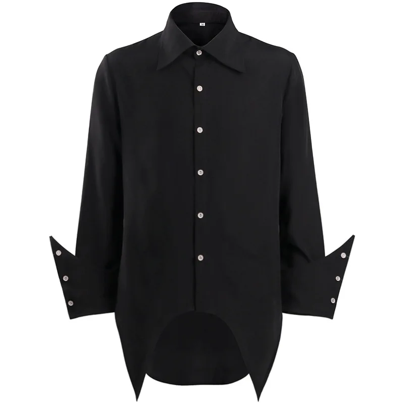 2023 New Mens Black Steampunk Dress Shirts Gothic Rock Punk Vintage Shirt Men Long Sleeve Renaissance Victorian Tops
2023 New Mens Black Steampunk Dress Shirts Gothic Rock Punk Vintage Shirt Men Long Sleeve Renaissance Victorian Tops