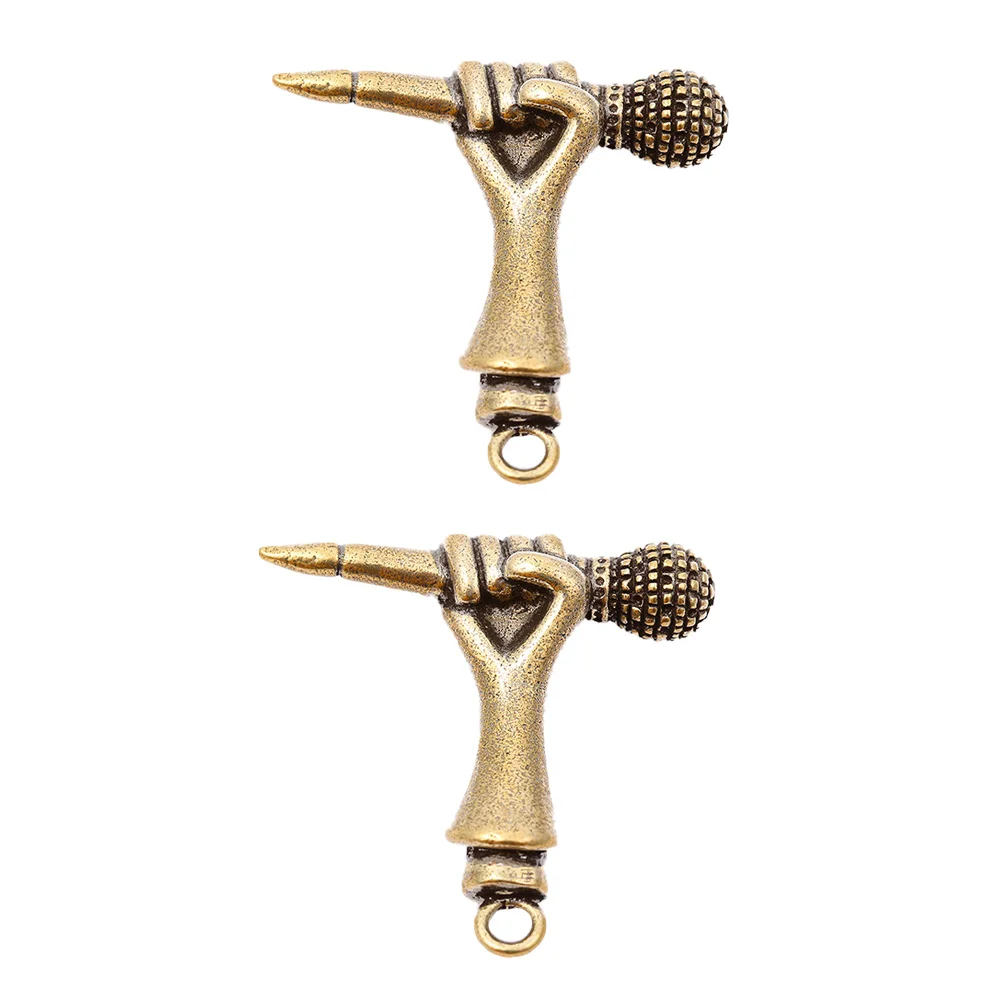 2pcs Brass Keychain Pendant Copper Accessories Microphone Modeling Decor Craft Unique Fashion Keyholder Hole for Handbag
2pcs Brass Keychain Pendant Copper Accessories Microphone Modeling Decor Craft Unique Fashion Keyholder Hole for Handbag