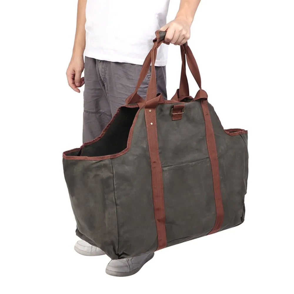 Waxed Canvas Firewood Carrier Thicken with Reinforced Handles Firewood Bag Waterproof Foldable Firewood Storage Bag
Waxed Canvas Firewood Carrier Thicken with Reinforced Handles Firewood Bag Waterproof Foldable Firewood Storage Bag