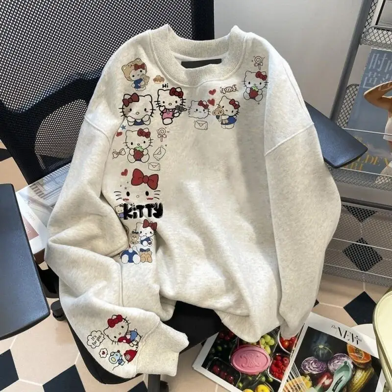 Новая стильная и милая толстовка Sanrio Hello Kitty для женщин, весна-осень, уникальная, очень красивая, с внутренним слоем, хит продаж
Новая стильная и милая толстовка Sanrio Hello Kitty для женщин, весна-осень, уникальная, очень красивая, с внутренним слоем, хит продаж