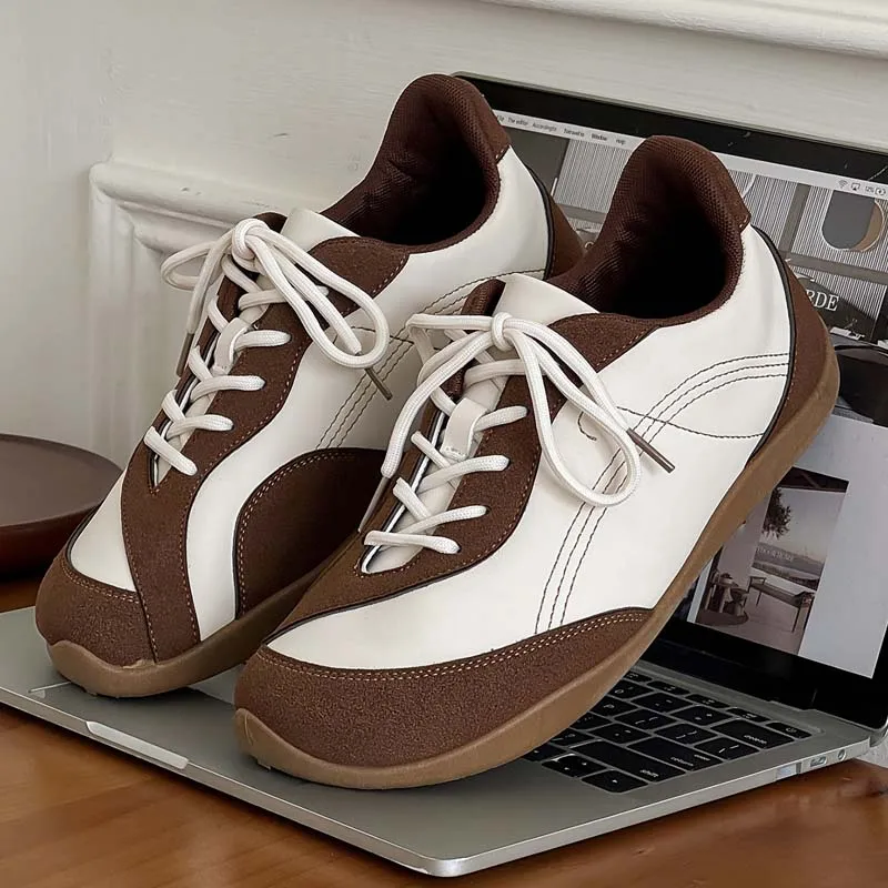 ClaWave Men Retro Suede Patchwork Color Block Leather Low Top Sneakers Soft Flat Non Slip Daily Walking Casual Trainers EU39-44
ClaWave Men Retro Suede Patchwork Color Block Leather Low Top Sneakers Soft Flat Non Slip Daily Walking Casual Trainers EU39-44