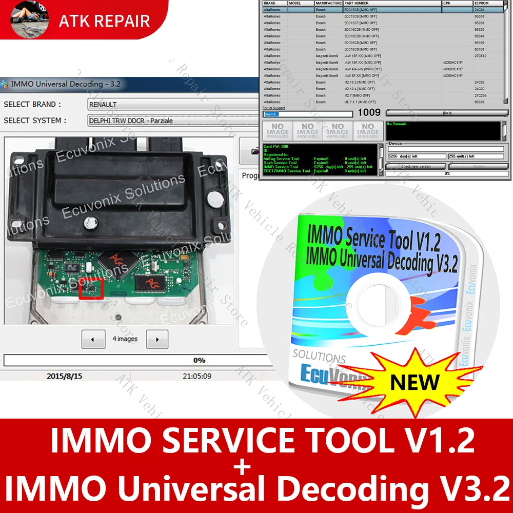 ИНСТРУМЕНТ для обслуживания IMMO Ecu-software V1.2 PIN-код Immo Close car Ecuvonix-IMMO Универсальное декодирование V3.2 Remgru EVCHM класса с Keygen
ИНСТРУМЕНТ для обслуживания IMMO Ecu-software V1.2 PIN-код Immo Close car Ecuvonix-IMMO Универсальное декодирование V3.2 Remgru EVCHM класса с Keygen