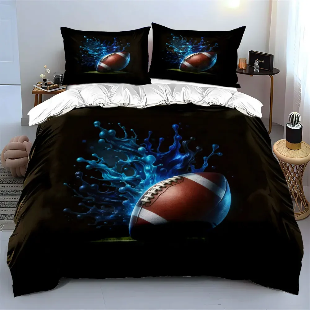 American Football Sports Decor Set Bedding Set with 1 Duvet Cover 2 Pillowcases Single Double King Queen, Gift
American Football Sports Decor Set Bedding Set with 1 Duvet Cover 2 Pillowcases Single Double King Queen, Gift