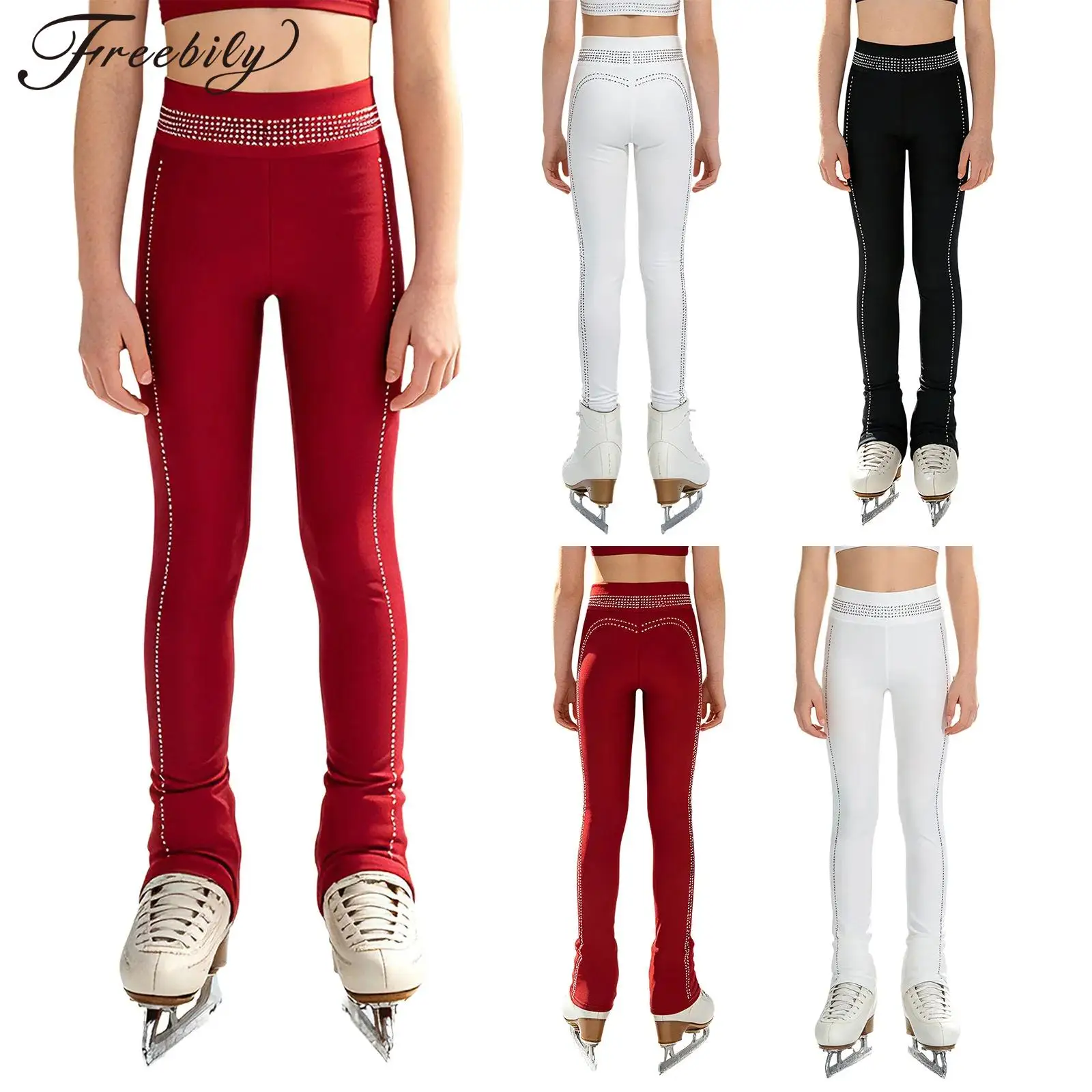 Kids Girls Shiny Rhinestones Figure Skating Leggings Elastic Waistband Dance Tights Gymnastics Performance Skinny Pants
Kids Girls Shiny Rhinestones Figure Skating Leggings Elastic Waistband Dance Tights Gymnastics Performance Skinny Pants
