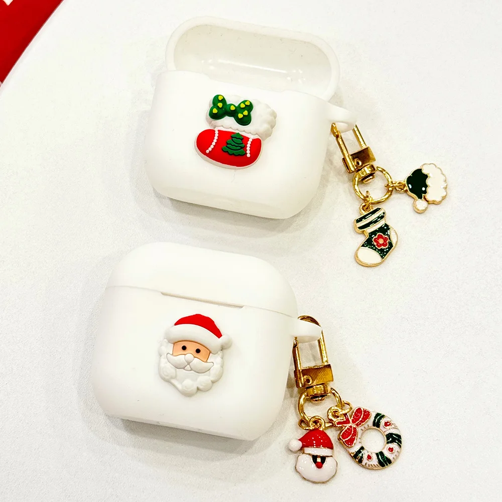 Case for AirPods Pro3, Pro2, Pro Earphone Soft Cute Christmas Santa Stocking Wireless Earphone Cover for AirPods 3, 4, 1or2 Case
Case for AirPods Pro3, Pro2, Pro Earphone Soft Cute Christmas Santa Stocking Wireless Earphone Cover for AirPods 3, 4, 1or2 Case
