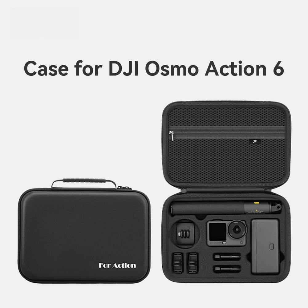 Водонепроницаемый портативный жесткий чехол для хранения DJI Osmo Action 6, зарядное устройство, аккумуляторная база, набор палок для селфи, сумка, аксессуары для камеры
Водонепроницаемый портативный жесткий чехол для хранения DJI Osmo Action 6, зарядное устройство, аккумуляторная база, набор палок для селфи, сумка, аксессуары для камеры