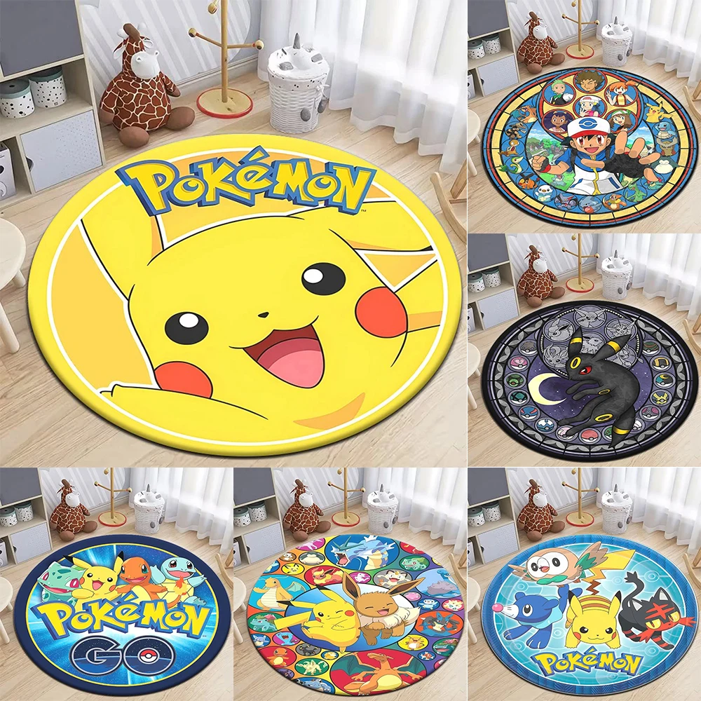 MINISO Pokémon Pikachu round carpet Children's Game non-slip soft floor mat family living room bedroom room decoration
MINISO Pokémon Pikachu round carpet Children's Game non-slip soft floor mat family living room bedroom room decoration