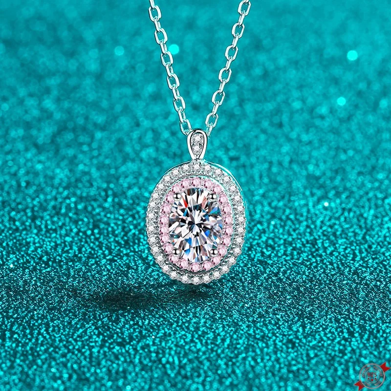 1.0 ct Moissanite S925 Silver Necklet Pendants for Women Men Rose Gold Oval Shaped Charms Free Necklace Jewelry Wholesale
1.0 ct Moissanite S925 Silver Necklet Pendants for Women Men Rose Gold Oval Shaped Charms Free Necklace Jewelry Wholesale