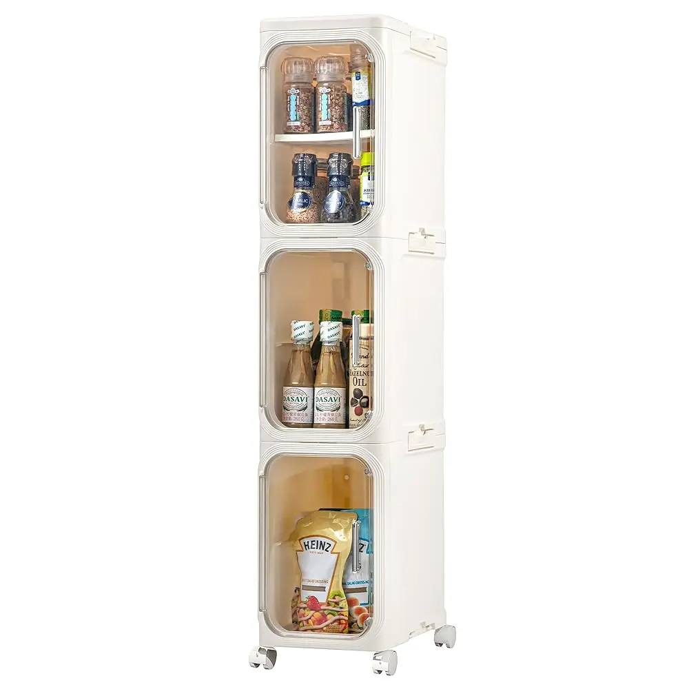3-Tier Narrow Storage Cabinet Slim Bathroom Storage Cabinet With Movable Wheels Tall Bathroom Organizer Skinny Cabinet For
3-Tier Narrow Storage Cabinet Slim Bathroom Storage Cabinet With Movable Wheels Tall Bathroom Organizer Skinny Cabinet For