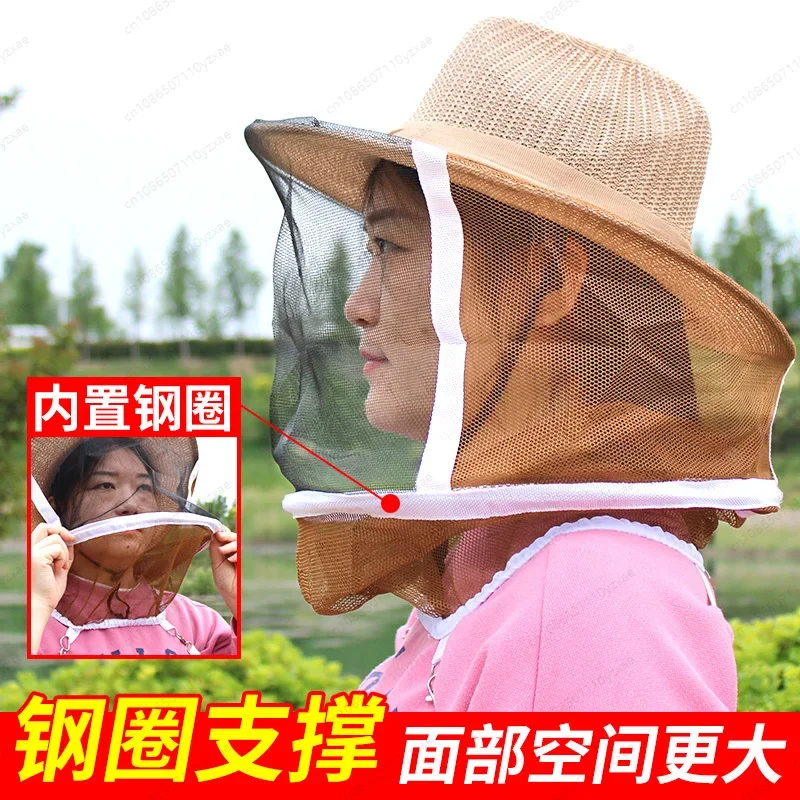 специальная шапка против пчел, дышащая шапка для рыбалки для пчеловодства, утолщенная вуалью.
специальная шапка против пчел, дышащая шапка для рыбалки для пчеловодства, утолщенная вуалью.