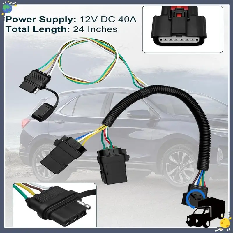 Lasting Durable 4-Pin Trailer Tow Wiring Connector Relay Harness For Equinox For GMC Terrain 2018-2024
Lasting Durable 4-Pin Trailer Tow Wiring Connector Relay Harness For Equinox For GMC Terrain 2018-2024
