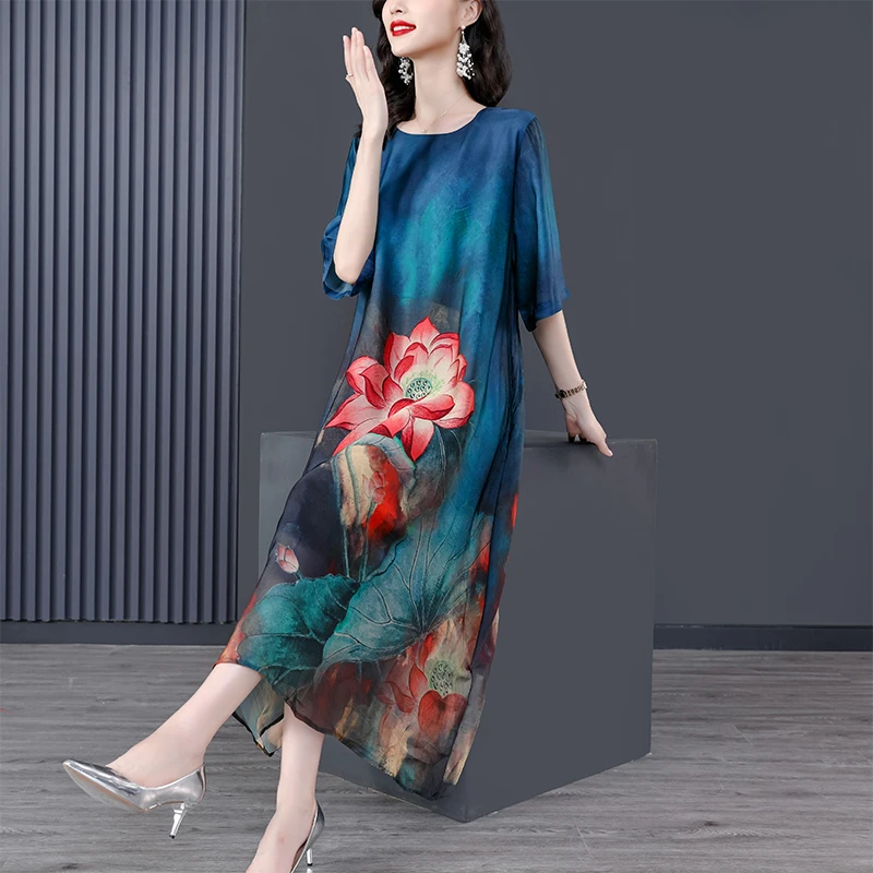 Summer Floral Beach Vacation Midi Dress 2024 Fashion Light Loose Waist Evening Dress Women Korean Vintage Casaul Night Vestidos
Summer Floral Beach Vacation Midi Dress 2024 Fashion Light Loose Waist Evening Dress Women Korean Vintage Casaul Night Vestidos