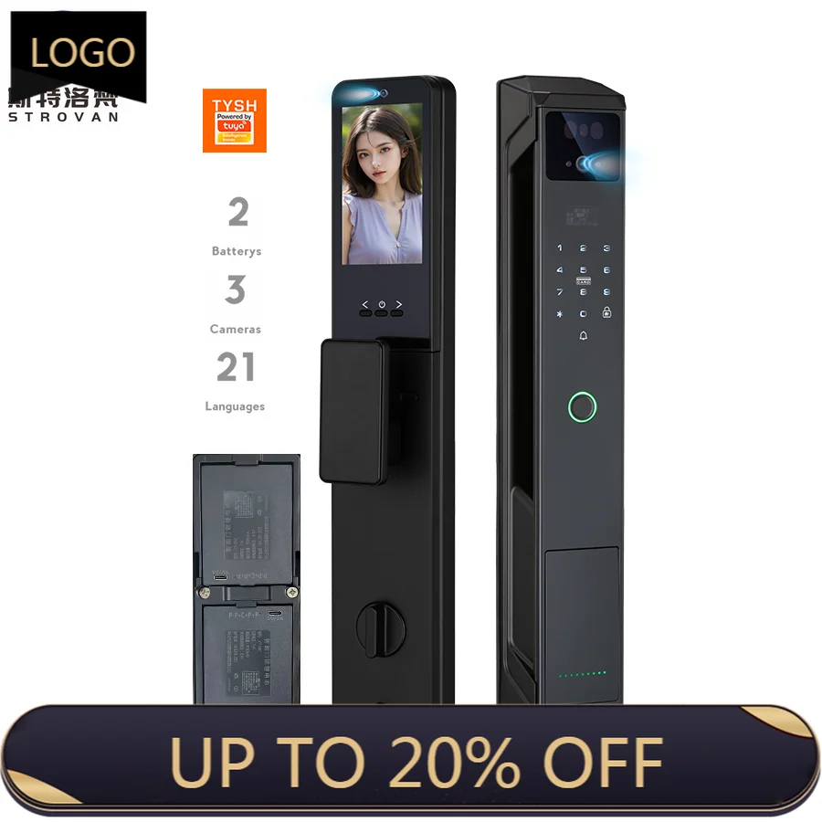 STLF 3 s 2 Battery 21 Languages Tuya Full Automatic Smart Fingerprint Lock Surveillance Wood Cloud IP66 Waterproof
STLF 3 s 2 Battery 21 Languages Tuya Full Automatic Smart Fingerprint Lock Surveillance Wood Cloud IP66 Waterproof