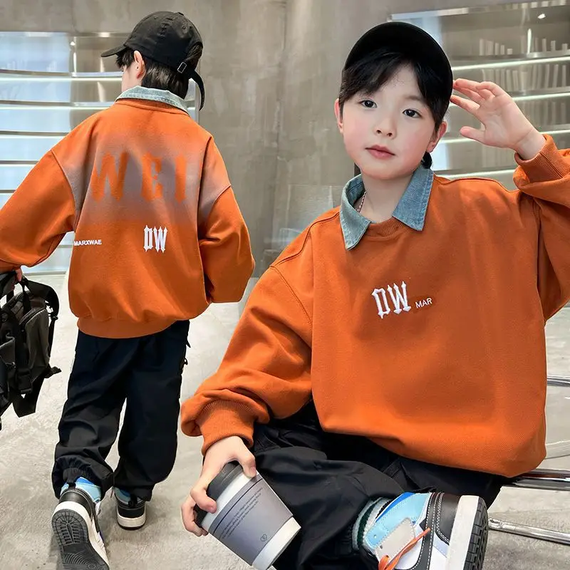 Children's Sweatshirts 2025 Spring Autumn Children's Boys Girls Hoodies Letter Embroidered Top Children's Long Sleeved Pullover
Children's Sweatshirts 2025 Spring Autumn Children's Boys Girls Hoodies Letter Embroidered Top Children's Long Sleeved Pullover