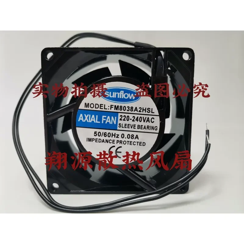 for SUNFLOW FM8038A2HSL AC Cooling Fan 80 x 80 x 38 mm 220 V 240 V 0.08 A
for SUNFLOW FM8038A2HSL AC Cooling Fan 80 x 80 x 38 mm 220 V 240 V 0.08 A