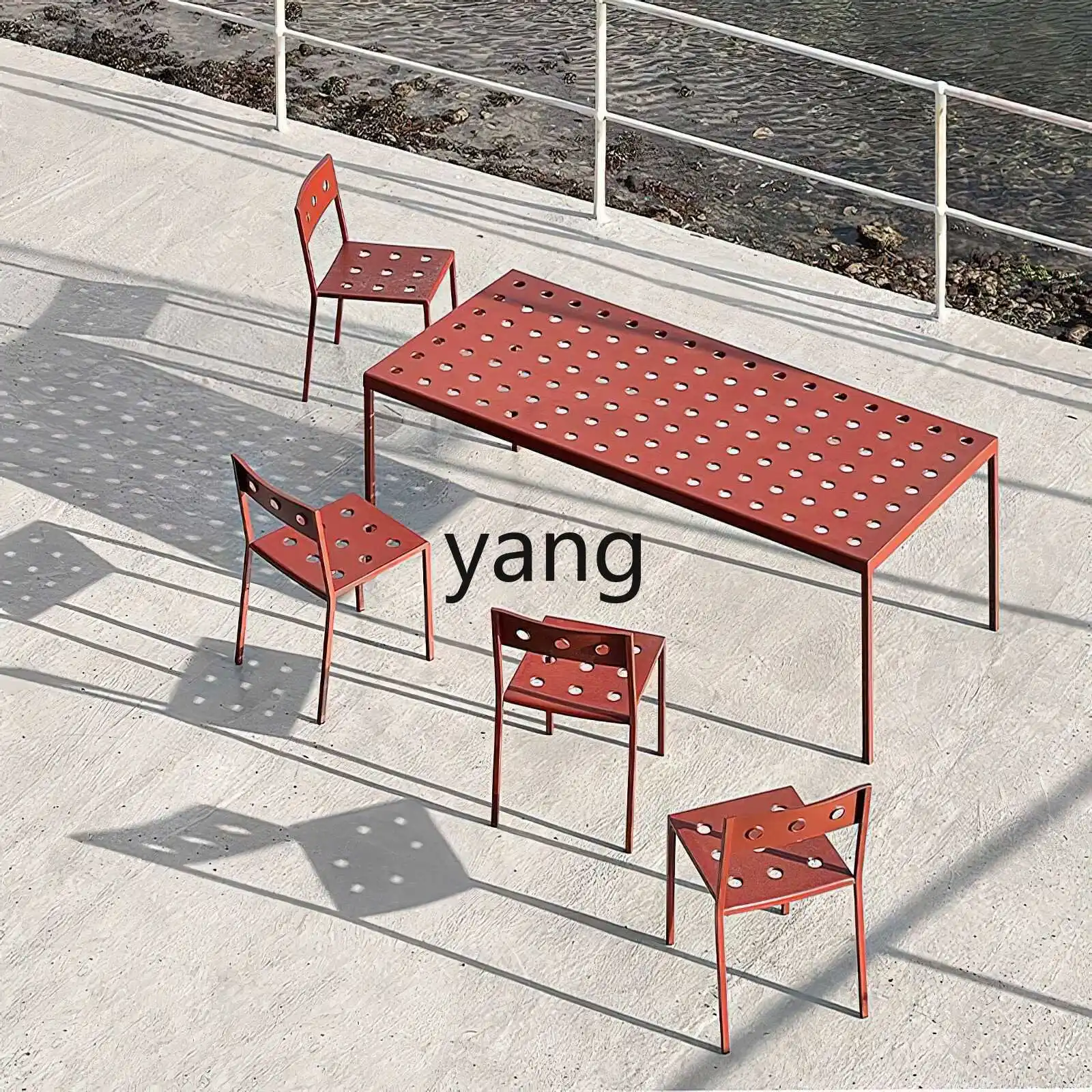 LMM Outdoor Table and Chair Cafe Dining Table Outdoor Balcony Leisure Table and Chair Combination
LMM Outdoor Table and Chair Cafe Dining Table Outdoor Balcony Leisure Table and Chair Combination