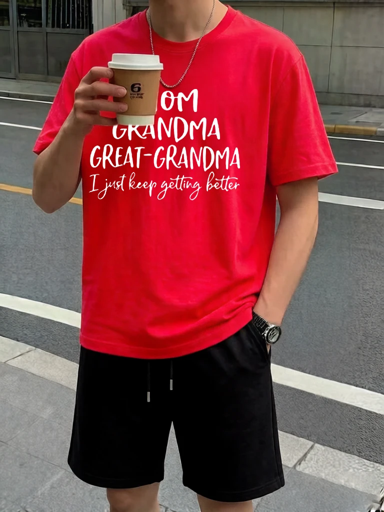 I Just Keep Getting Better Prints Drawstring Short Pants Of Man'S Set Cotton Soft Running T Shirts Summer Beach Fashion Tops
I Just Keep Getting Better Prints Drawstring Short Pants Of Man'S Set Cotton Soft Running T Shirts Summer Beach Fashion Tops