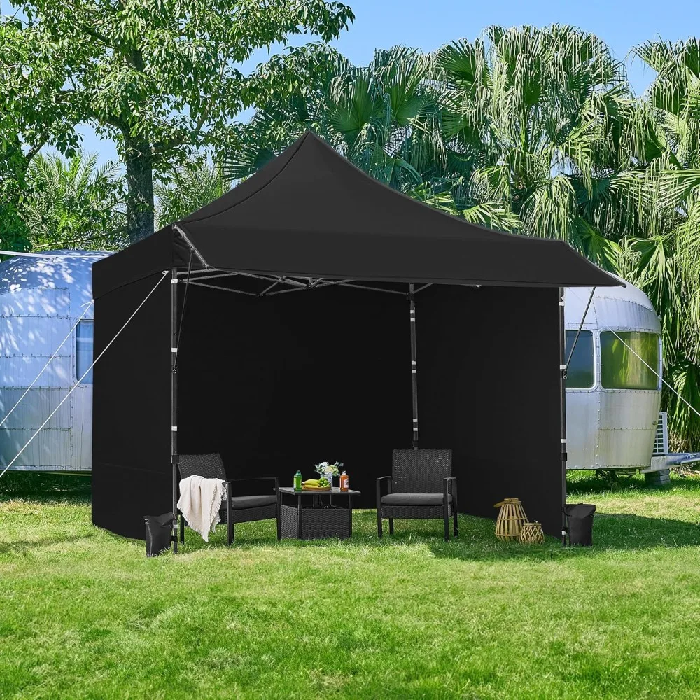 10x10 Pop Up Commercial Canopy Tent with 3 Removable Sidewalls & Awning, Portable Freestanding Shelter, Customized
10x10 Pop Up Commercial Canopy Tent with 3 Removable Sidewalls & Awning, Portable Freestanding Shelter, Customized