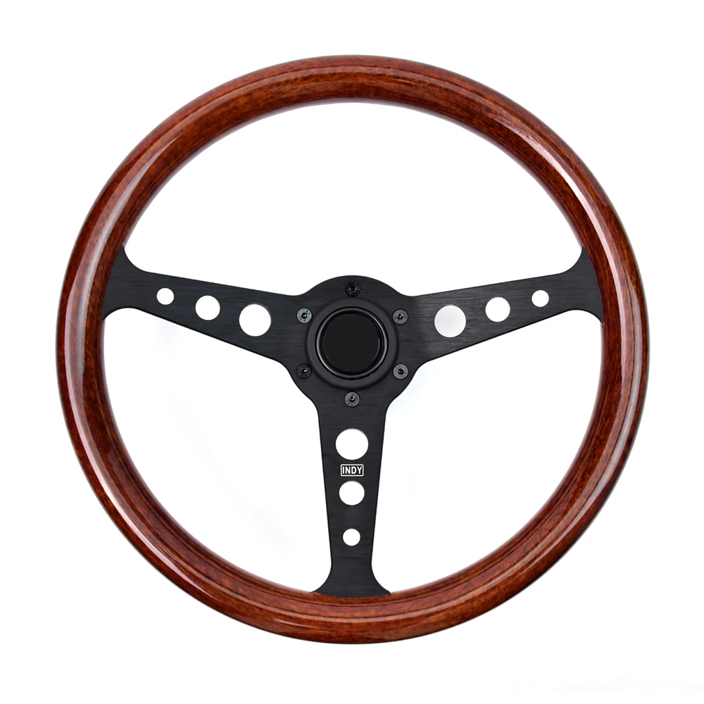 JDM Universal 14inch 350mm Wood Grain Vintage Racing Steering Wheel 9 Hole Falt Black Bracket Sports Steering Wheel for Game
JDM Universal 14inch 350mm Wood Grain Vintage Racing Steering Wheel 9 Hole Falt Black Bracket Sports Steering Wheel for Game