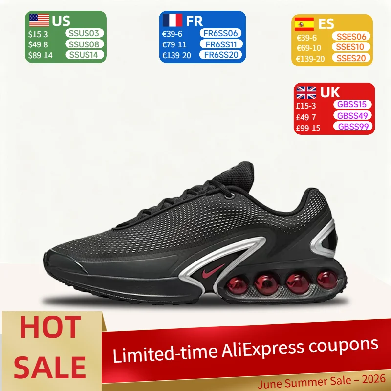 Nike Air Max Dn comfortable fashion fit everything breathable support low top casual running shoes men black red DV3337-016
Nike Air Max Dn comfortable fashion fit everything breathable support low top casual running shoes men black red DV3337-016