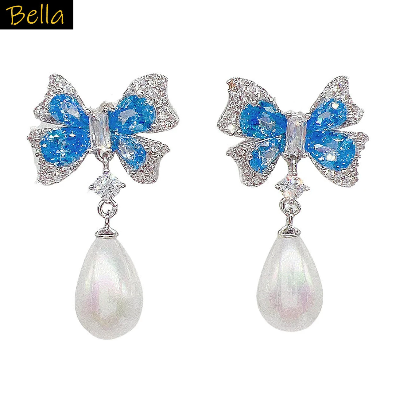 cute blue bowknot earrings for women girl dinner party jewelry pearl pendant earrings sweet gift female
cute blue bowknot earrings for women girl dinner party jewelry pearl pendant earrings sweet gift female