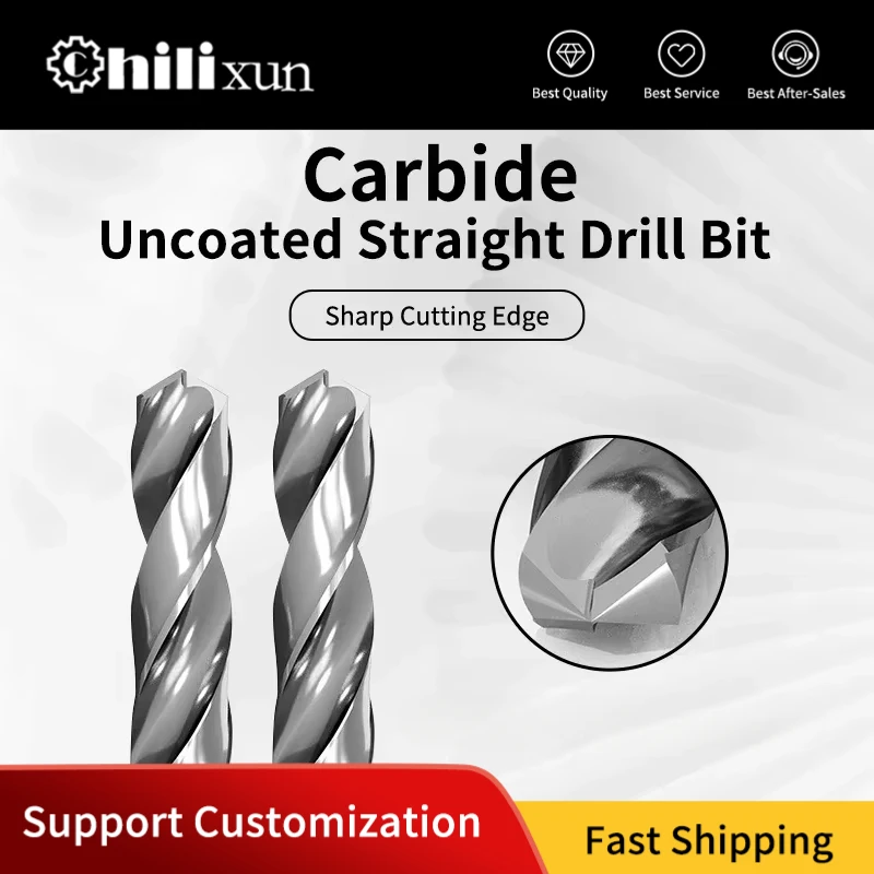 HILIXUN Straight Handle Twist Drill Bit HRC55 1-20mm CNC Carbide Uncoated Aluminum Drill Bit Brocas Para Metal Сверла По Металлу
HILIXUN Straight Handle Twist Drill Bit HRC55 1-20mm CNC Carbide Uncoated Aluminum Drill Bit Brocas Para Metal Сверла По Металлу