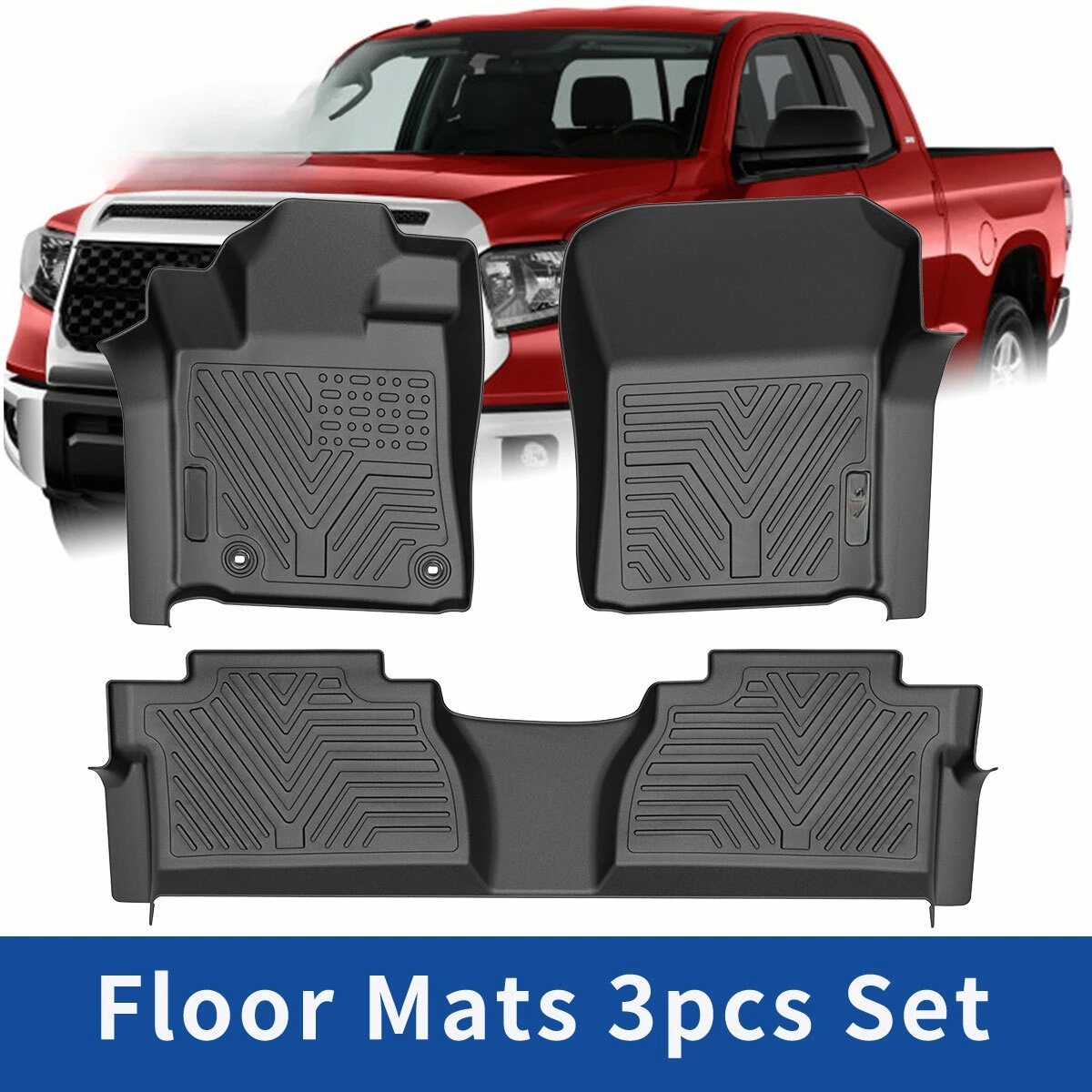 3D-формованные коврики TPE для Toyota Tundra CrewMax и Double Cab 2014-2021 годов
3D-формованные коврики TPE для Toyota Tundra CrewMax и Double Cab 2014-2021 годов