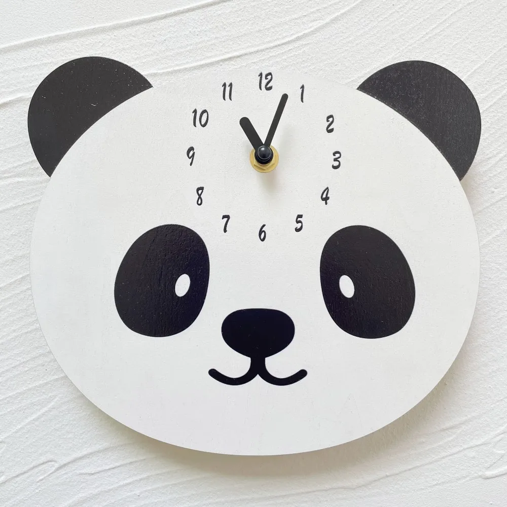 Ins Wooden Creative Cute Panda Cartoon Silent Clock Children's Room Wall Wall Wall Clock Natural Wooden Pattern Wall Decoration
Ins Wooden Creative Cute Panda Cartoon Silent Clock Children's Room Wall Wall Wall Clock Natural Wooden Pattern Wall Decoration