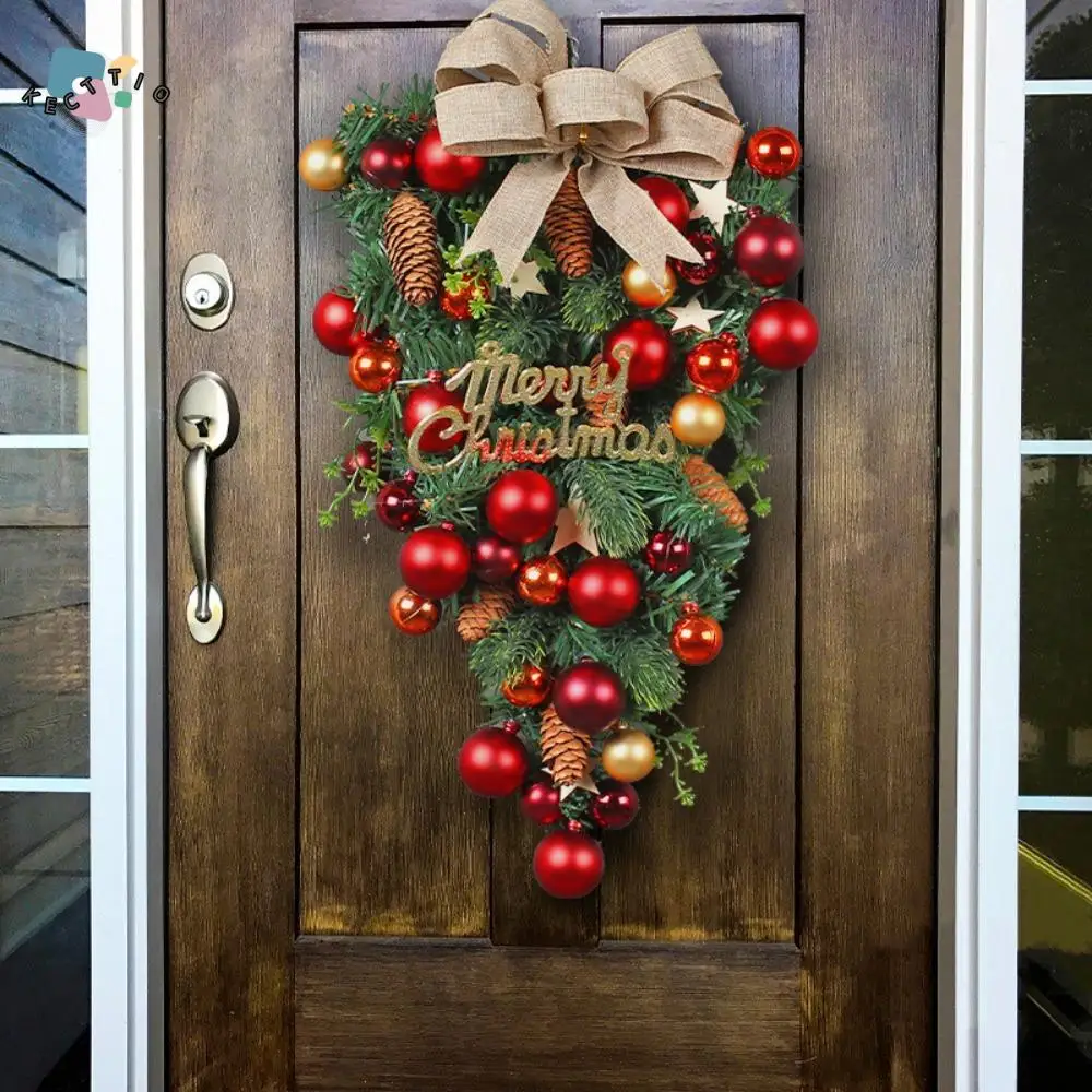 Plastic Christmas Upside Down Tree Pendant with Decoration Ball Simulation Christmas Wreath Bowknot Christmas Decorations
Plastic Christmas Upside Down Tree Pendant with Decoration Ball Simulation Christmas Wreath Bowknot Christmas Decorations