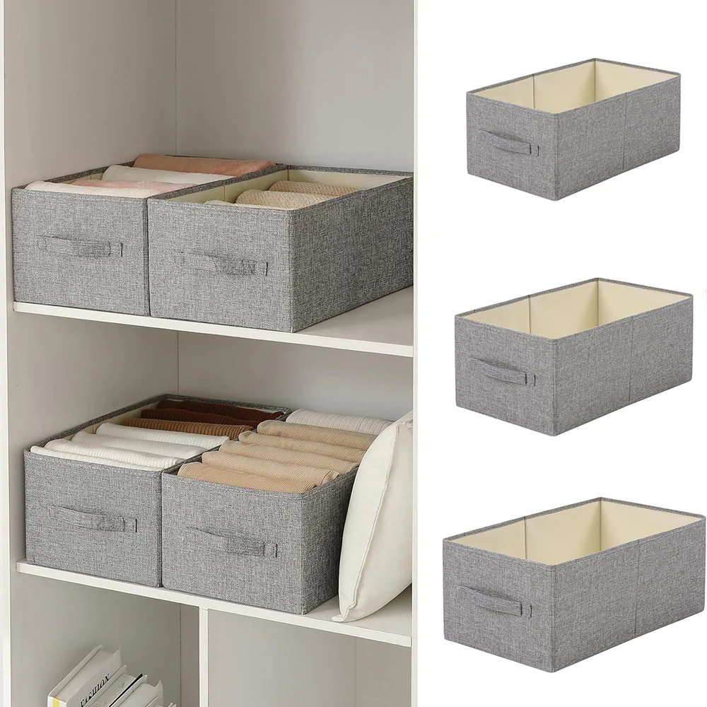 Folding Storage Bins Washable Storage Baskets Clothing Storage Bins with Handle Closet Organizer for Storage Sweater Sheets
Folding Storage Bins Washable Storage Baskets Clothing Storage Bins with Handle Closet Organizer for Storage Sweater Sheets