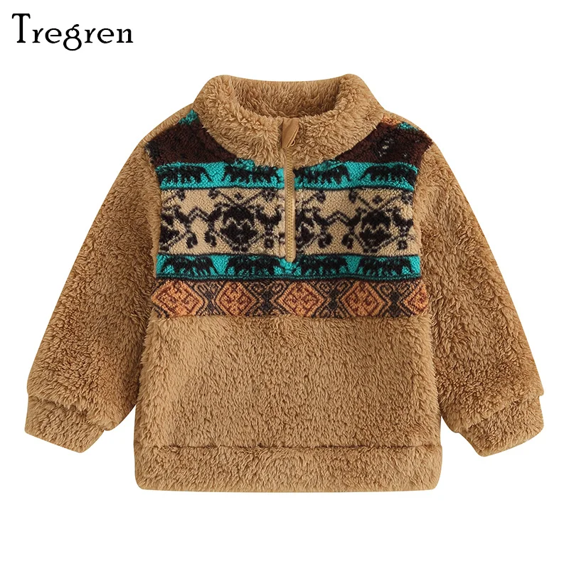 Tregren Kids Boys Girls Sweatshirt Long Sleeve Stand Collar Zipped Ethnic Style Hoodie Pullover Clothes Autumn Winter Tops
Tregren Kids Boys Girls Sweatshirt Long Sleeve Stand Collar Zipped Ethnic Style Hoodie Pullover Clothes Autumn Winter Tops