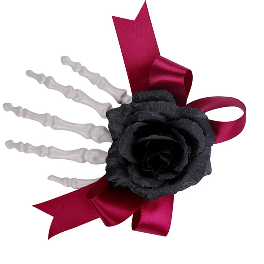 Hand Clips Rose Bow Goth Women Barrette Accessories Cosplay Party Bone Hand Skull Clip Unique Halloween Decorative
Hand Clips Rose Bow Goth Women Barrette Accessories Cosplay Party Bone Hand Skull Clip Unique Halloween Decorative