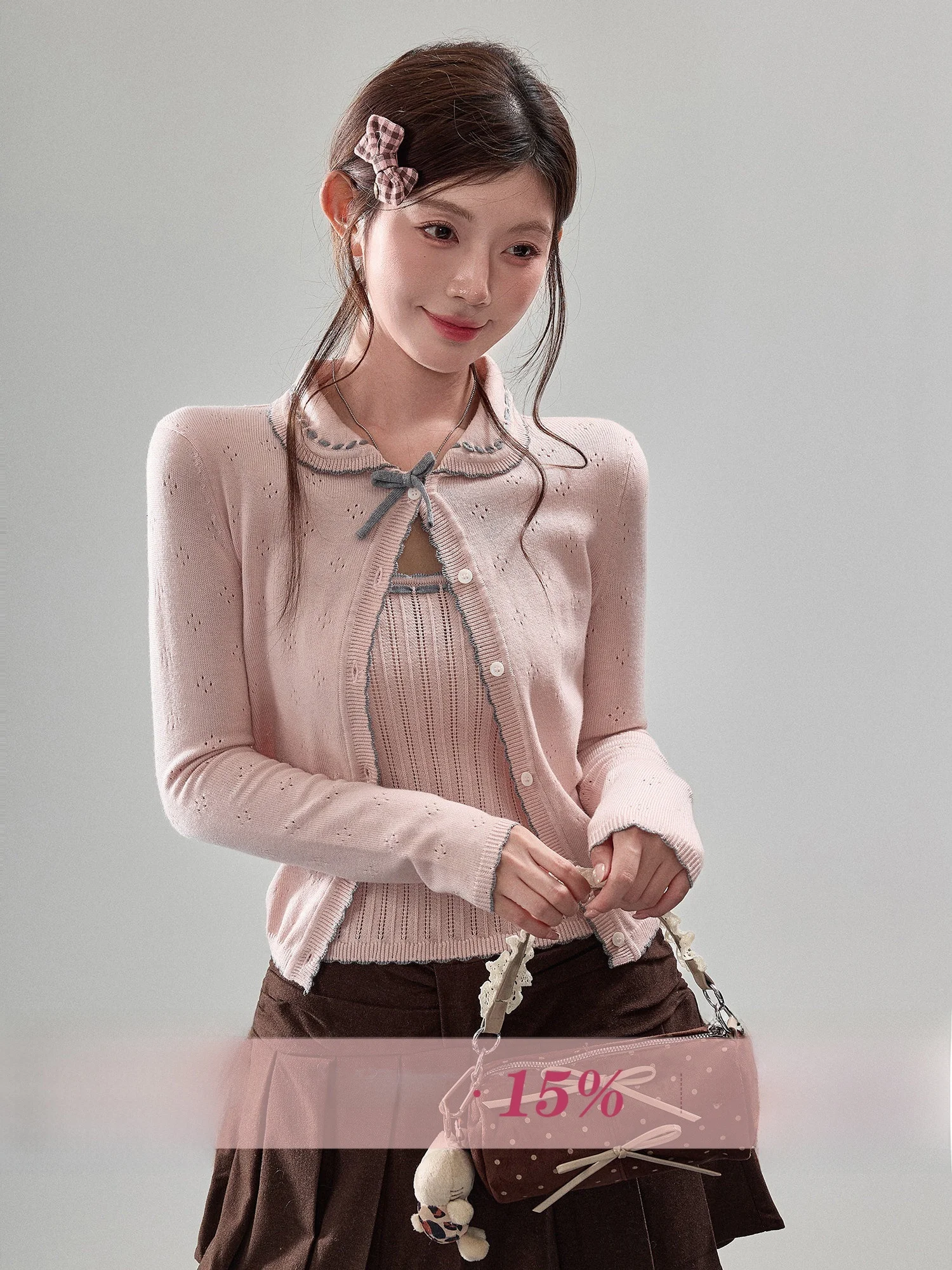 BBT Sweety Pink Woolen Knitted Cardigan And Vest Set for Women Soft Cozy Sweet Top Cute Style Regular Sleeve Length Long
BBT Sweety Pink Woolen Knitted Cardigan And Vest Set for Women Soft Cozy Sweet Top Cute Style Regular Sleeve Length Long